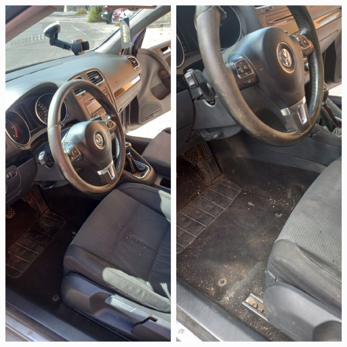 Volkswagen Golf après et avant